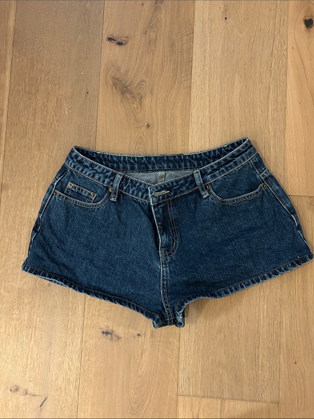 Princess Polly Denim Women's Shorts - Dark Blue
